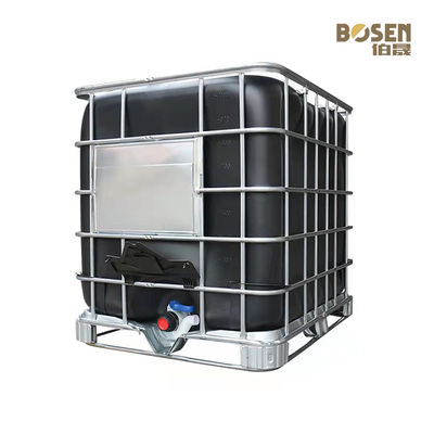Functionele Chemische Vierkante de Vorm Zwarte Kleur van IBC Tote Tank 1000L