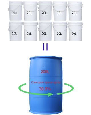 Duurzaam 200L-HDPE Plastic Containervat met Twee Prikken