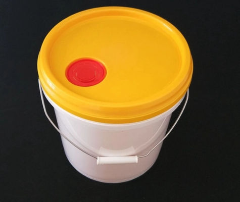 HDPE Plastic Verf Pail Round Enclosed Plastic Water Pail With Lid Handle