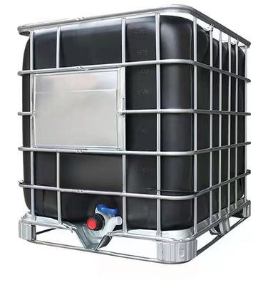 1000 liter IBC gegalvaniseerd stalen buitenste kooi en zwarte binnenste container voor de chemische industrie