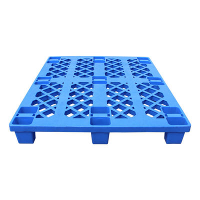Grid 9 voet vorkhef Plastic pallet Blauwe kleur