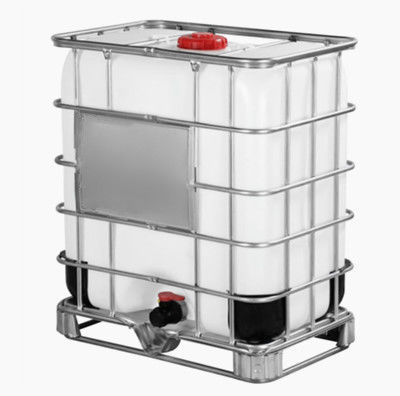 Verticaal samengesteld medium bulkcontainer van 500 l volstaal palletframe