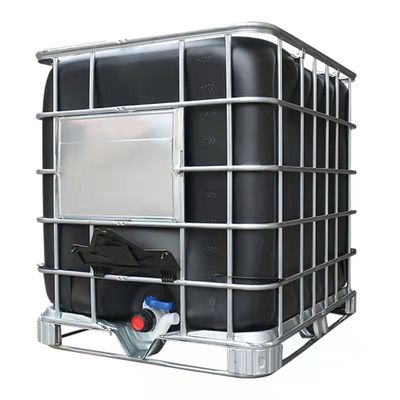 1000 liter IBC gegalvaniseerd stalen buitenste kooi en zwarte binnenste container voor de chemische industrie