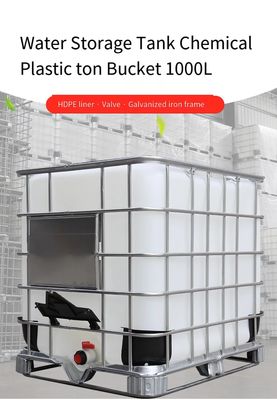 Chemische IBC-Vierkante HDPE van de Opslagtank Plastic Trommel 1000 Liter