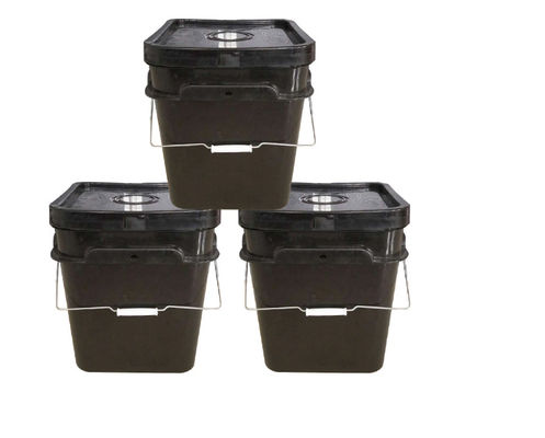 Cilindrische Plastic HDPE 20 Literemmer Douane Gedrukte ISO9001 van de Verfemmer