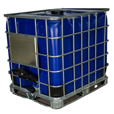 Middelgrote vloeistof, gemakkelijk te hanteren, bulkcontainer 1000 L IBC chemische opslag tank Blauwe plastic wateropslag tank