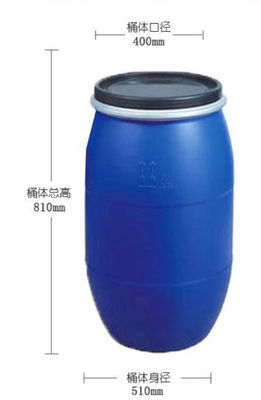 125L flens plastic grondstof vat met opening ijzeren ring chemische vat