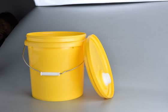 10L plastic open vat is licht en kan chemische of verf bevatten